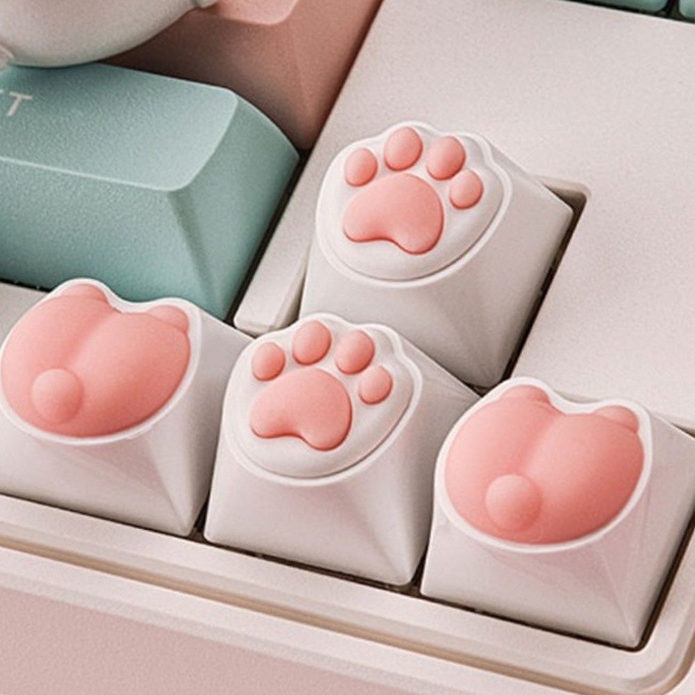 키꾸템동물키캡 말랑촉감데스크테리어 키보드꾸미기고양이키캡 1p - 상품 이미지
