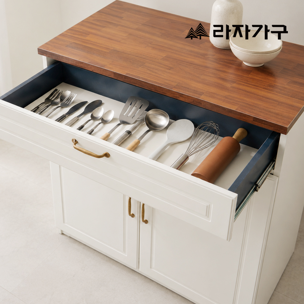 라자가구 마레 서랍형 하부 주방 수납장 800 - 상세 이미지 4
