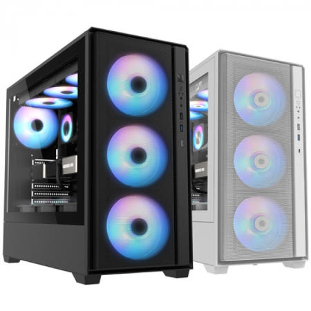 3RSYS R407 세븐팬 (블랙) 미들타워 PC케이스