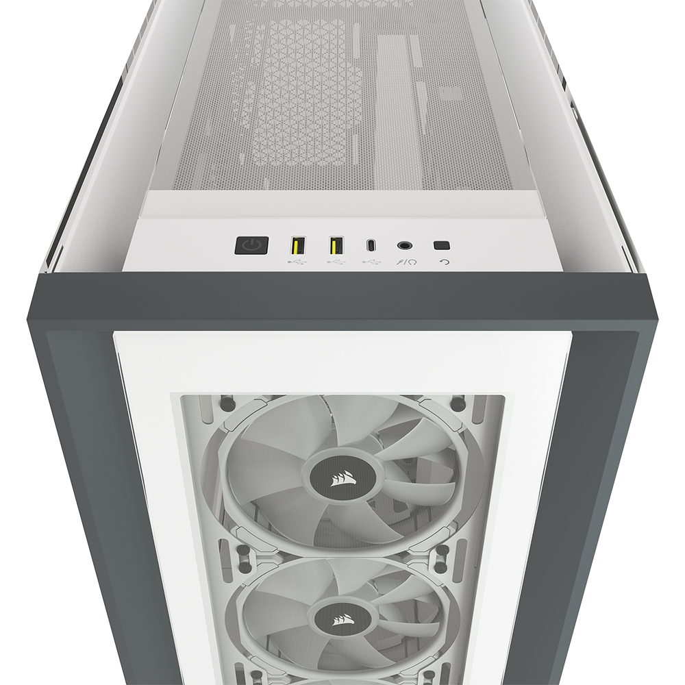 커세어 CORSAIR iCUE 5000X RGB 미들타워 케이스 화이트 - 상세 이미지 5