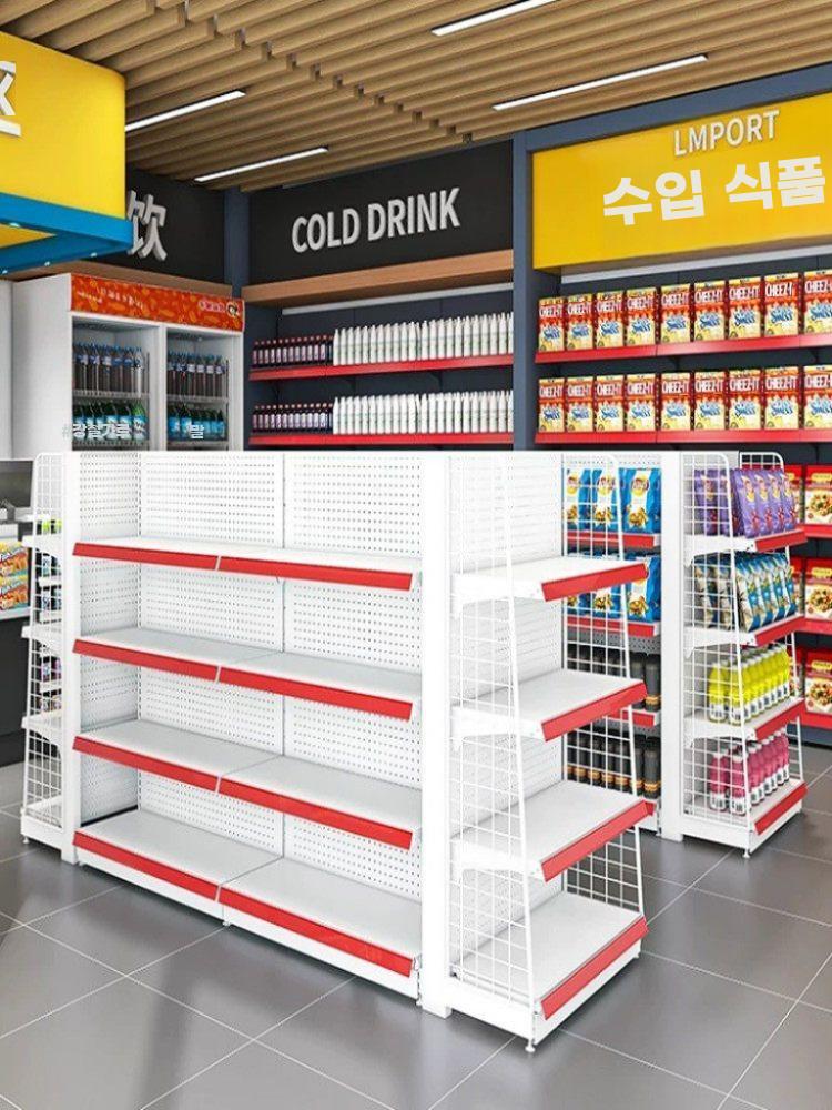 매장 진열대 슈퍼 선반 편의점 다층 진열 조립형 - 상세 이미지 4