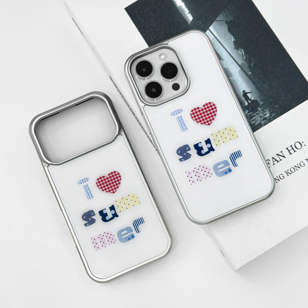 갤럭시 써머 레터링 케이스 S26 S25 S24 S23 엣지 울트라 플러스 범퍼 에폭시 이미지 6