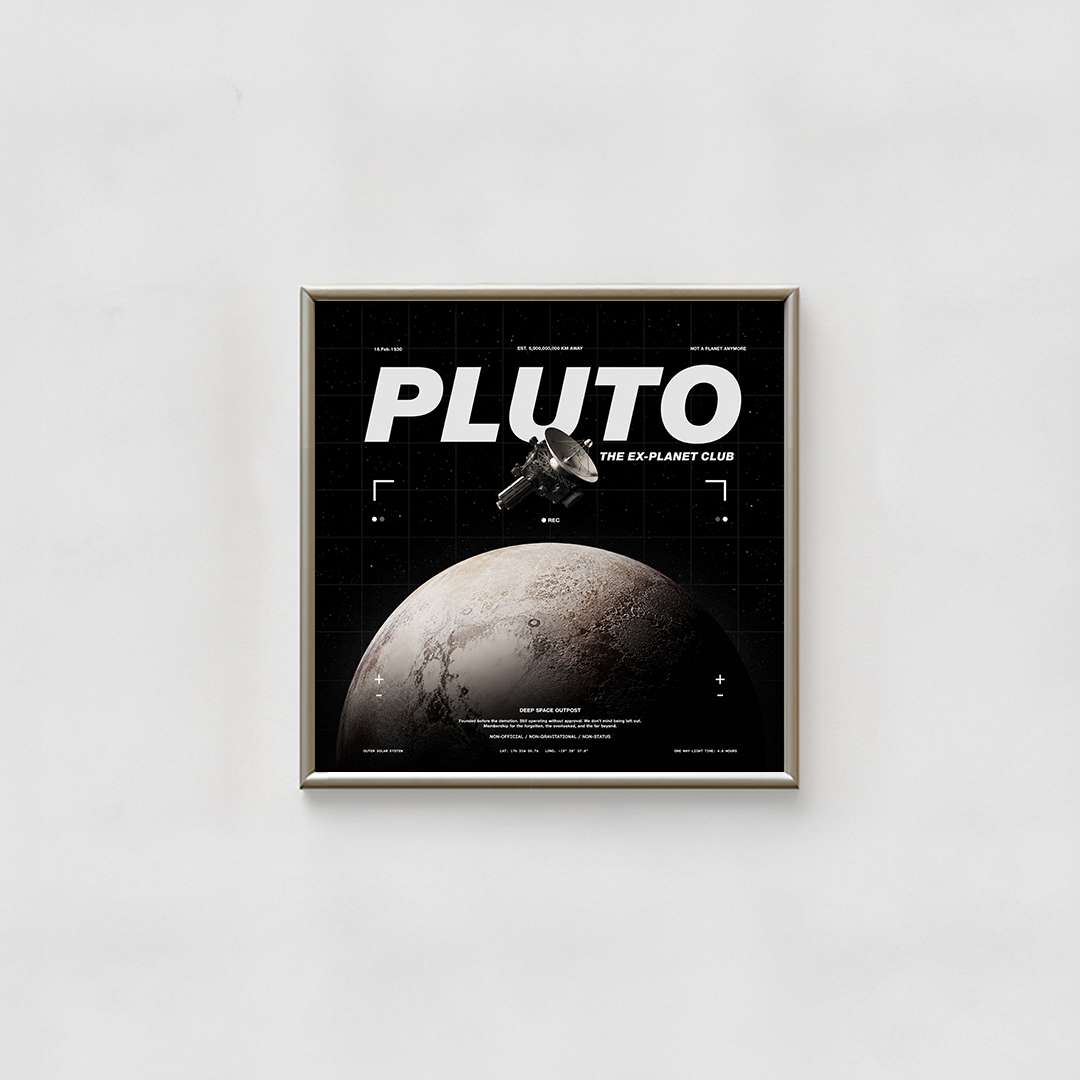 [30] 애시드로우 정사각형액자 Planet club [300x300mm] - 상품 이미지