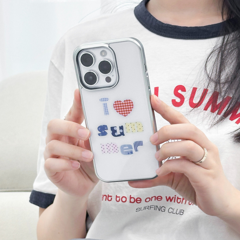 갤럭시 써머 레터링 케이스 S26 S25 S24 S23 엣지 울트라 플러스 범퍼 에폭시 - 상세 이미지 5