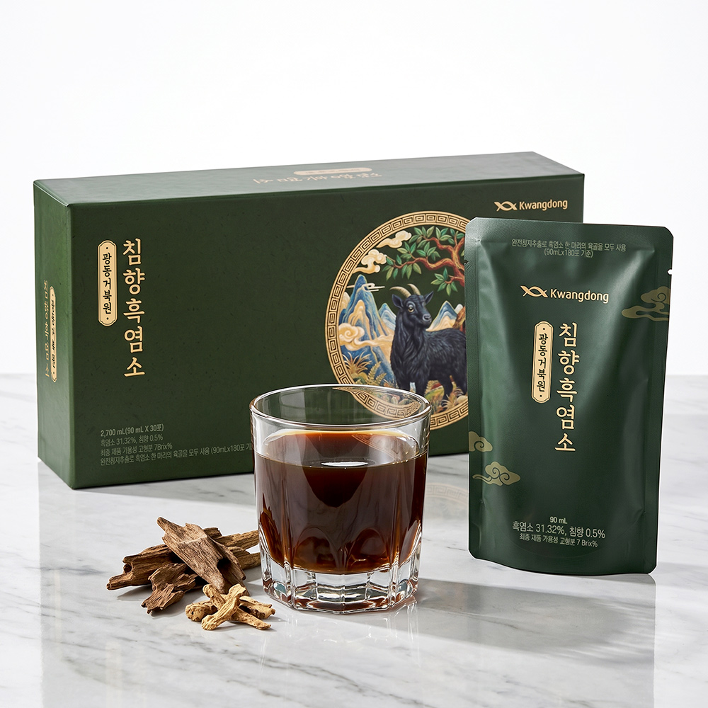 광동거북원 침향 흑염소 즙 진액 액기스 90ml, 30개 - 상품 이미지