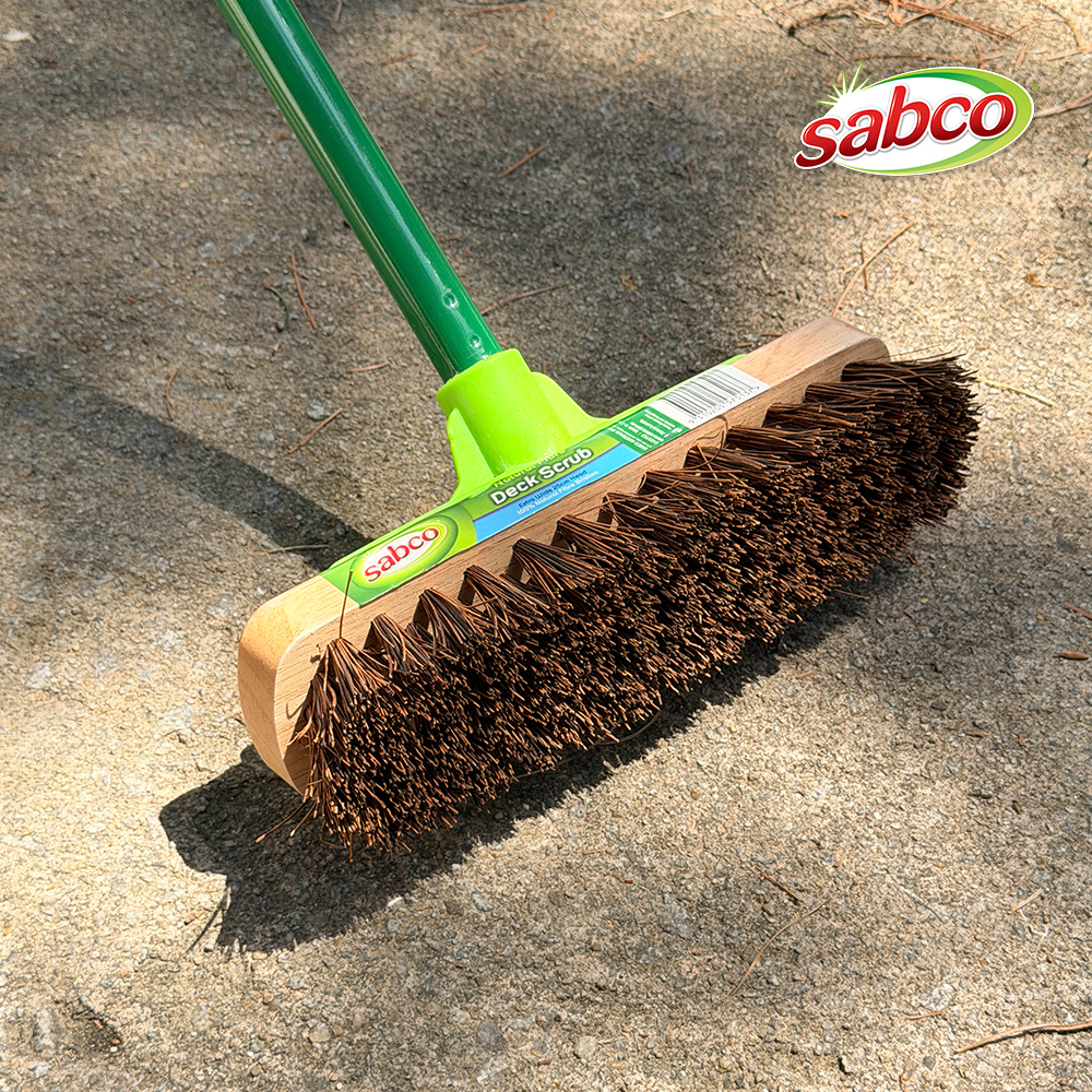 쌉코 Sabco 다용도 데크 브러쉬 25cm 바닥청소 베란다 타일 매장 야외 차고 청소솔 이미지 6