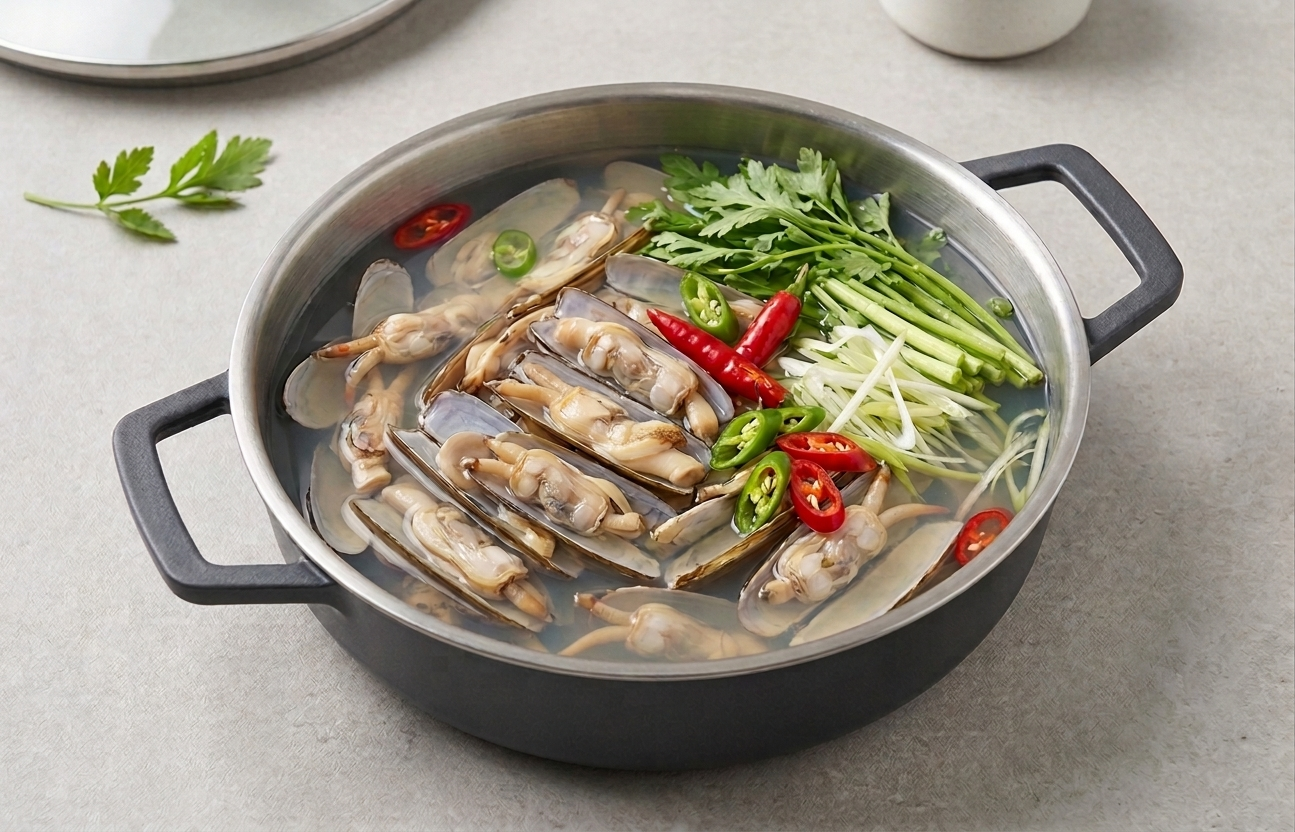 맛조개 대맛조개 가리맛조개 제철 남해안 자연산 캠핑 조개구이 - 상세 이미지 5