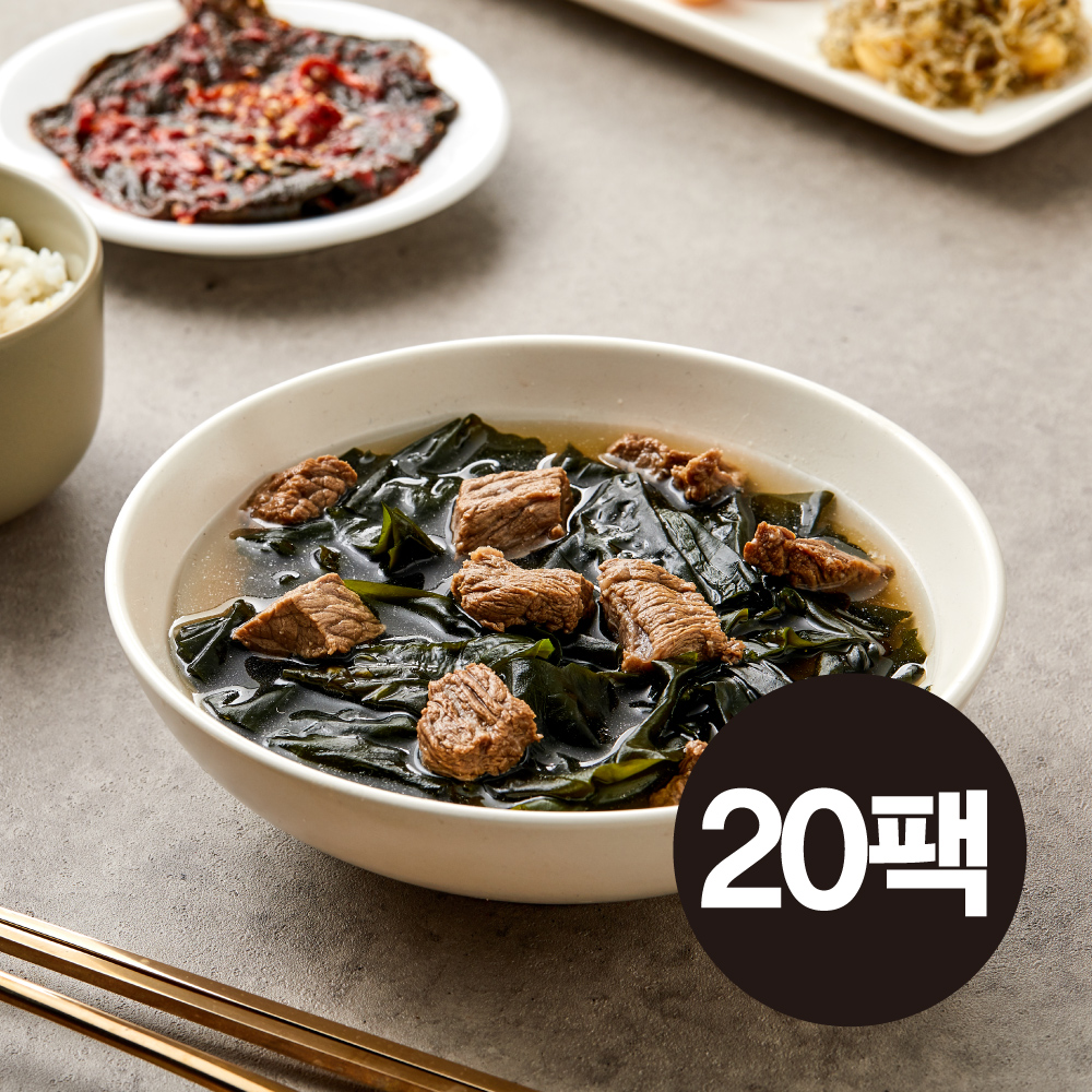 [N배송] 한촌 소고기 미역국 500g, 20개 - 상품 이미지