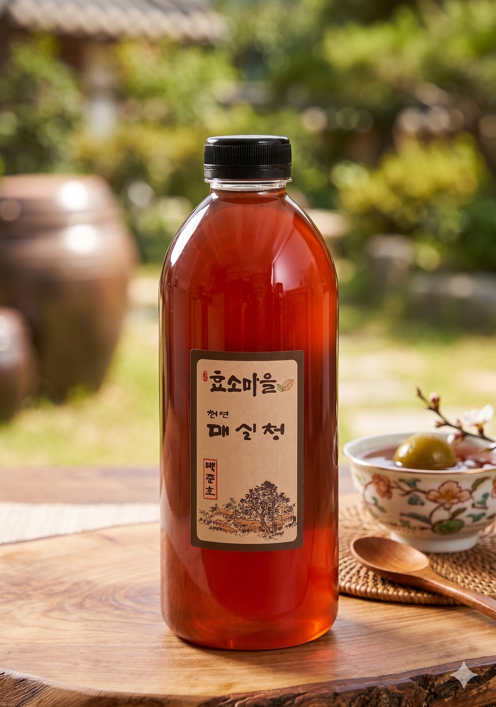 백준호 효소마을 5년 숙성 천연 매실청 매실액 매실액기스 500ml 1L