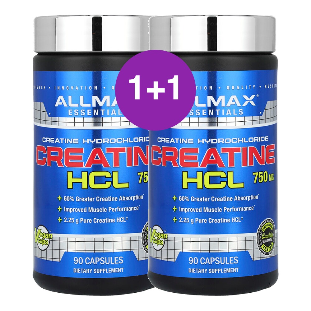 올맥스뉴트리션 크레아틴 HCl 750mg 90정, 2개 - 상품 이미지