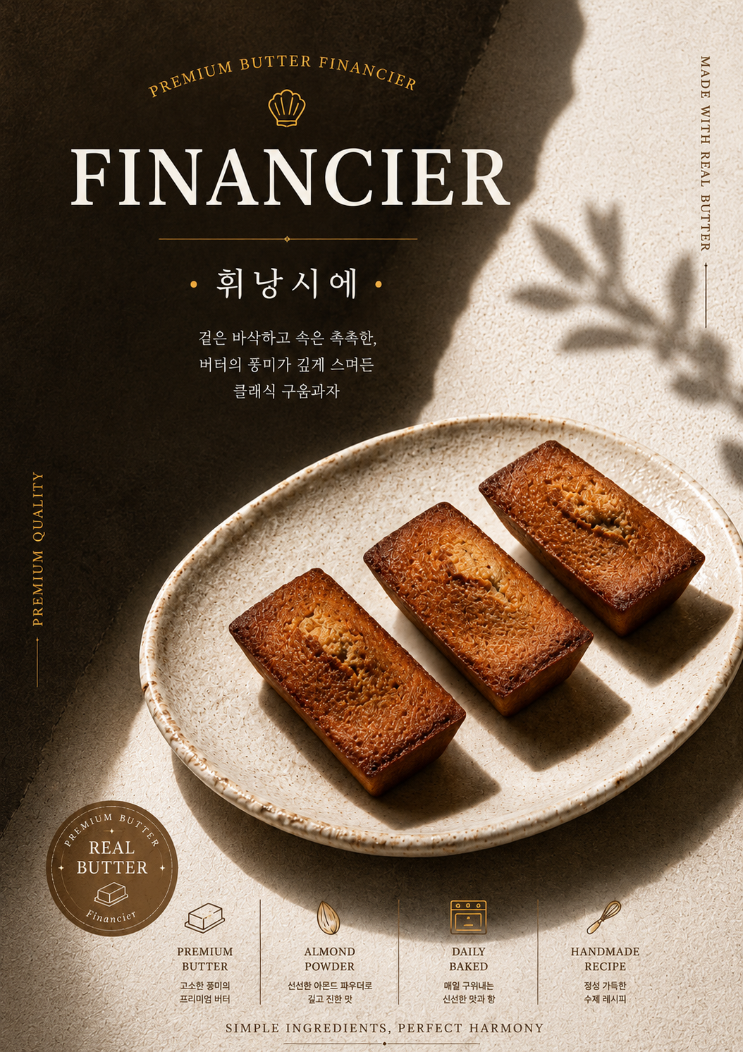 휘낭시에 포스터 제작 메뉴 인쇄 디저트 카페 A 반광택 인화지 235g A3 - 상세 이미지 2