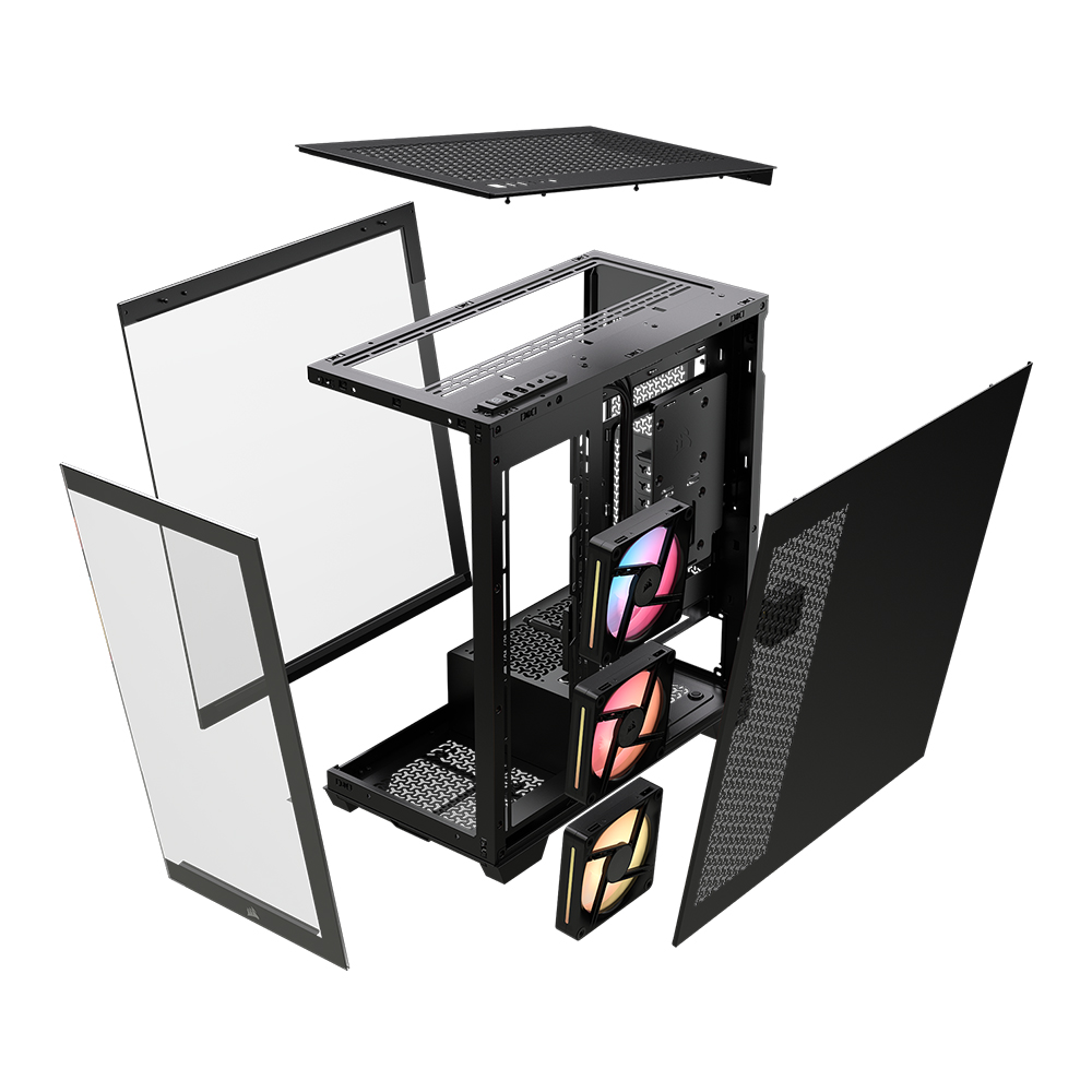 커세어 CORSAIR 3500X LX-R RGB iCUE LINK 강화유리 미들타워 케이스 - 상세 이미지 4