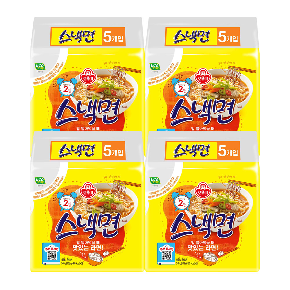 오뚜기 스낵면 108g, 20개 상품 이미지