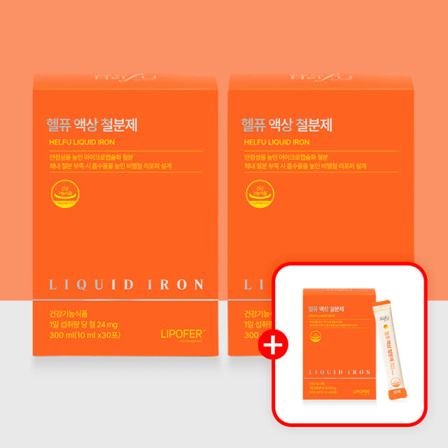 [2+1] 임산부 비헴철 액상 철분제 24mg 30포, 3개