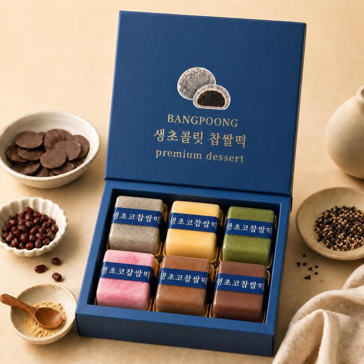 [대표]프리미엄 파베 생초콜릿 찹쌀떡 초코찹쌀떡 방풍 초코모찌 - 상세 이미지 3