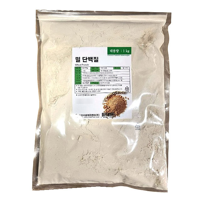 밀단백질분말1kg 콩고기 글루텐분말 식품첨가물 다용도밀 홈베이킹 글루텐 재료 베이커리 - 상품 이미지
