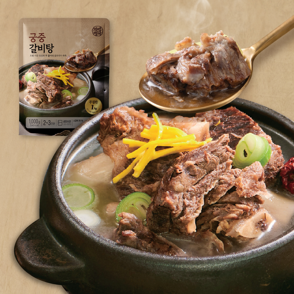 자연별곡 냉장 국 궁중 갈비탕, 1kg, 1개 - 상품 이미지