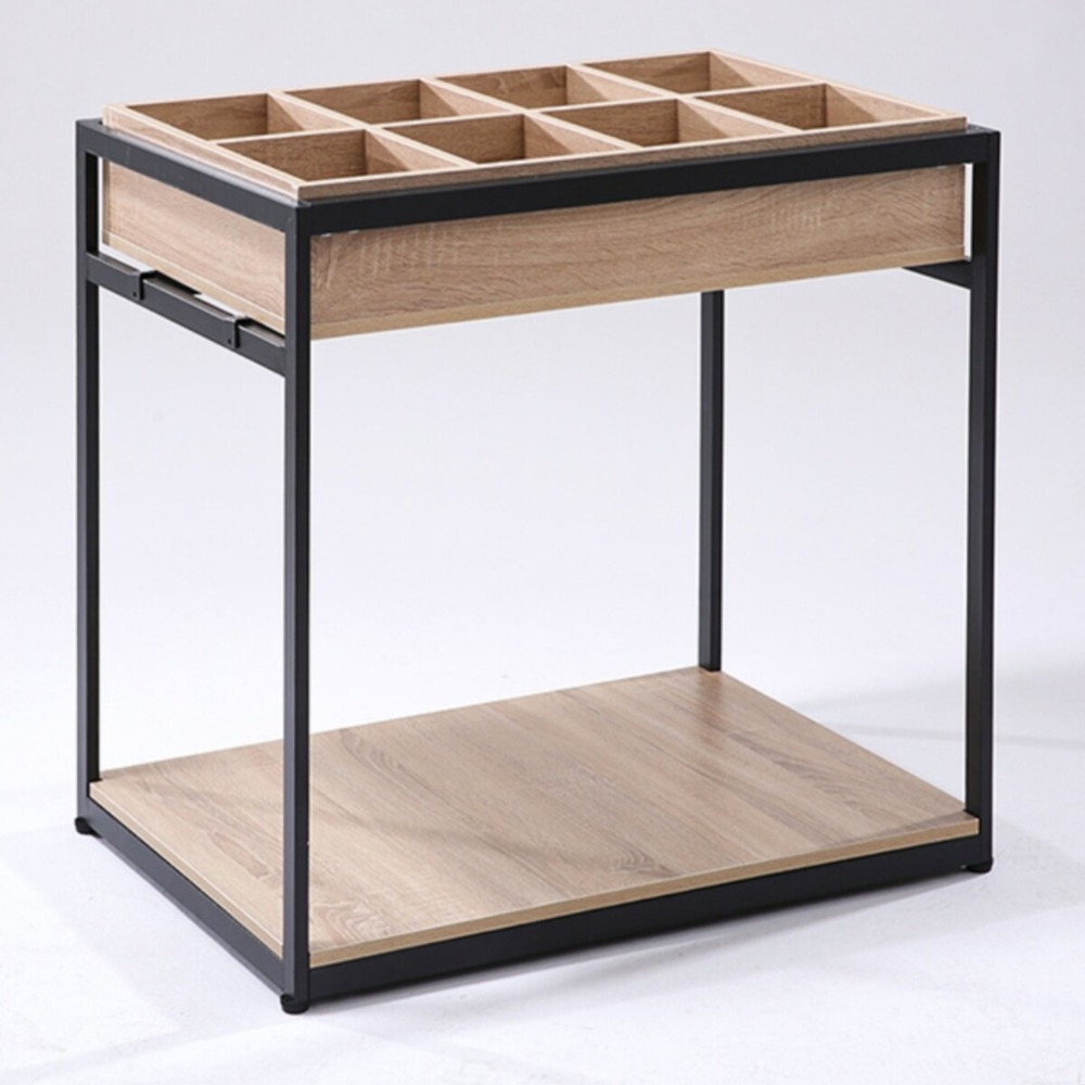 매장 음료거치대 대형 텀블러 보관대 스테인리스 컵 홀더 80x58x78cm - 상품 이미지