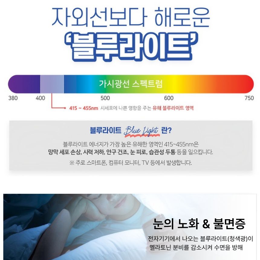 [국내검수100%] 필쏘굿(FSG) 블루라이트 자외선 차단 변색안경 은색 반뿔테 - 상세 이미지 4