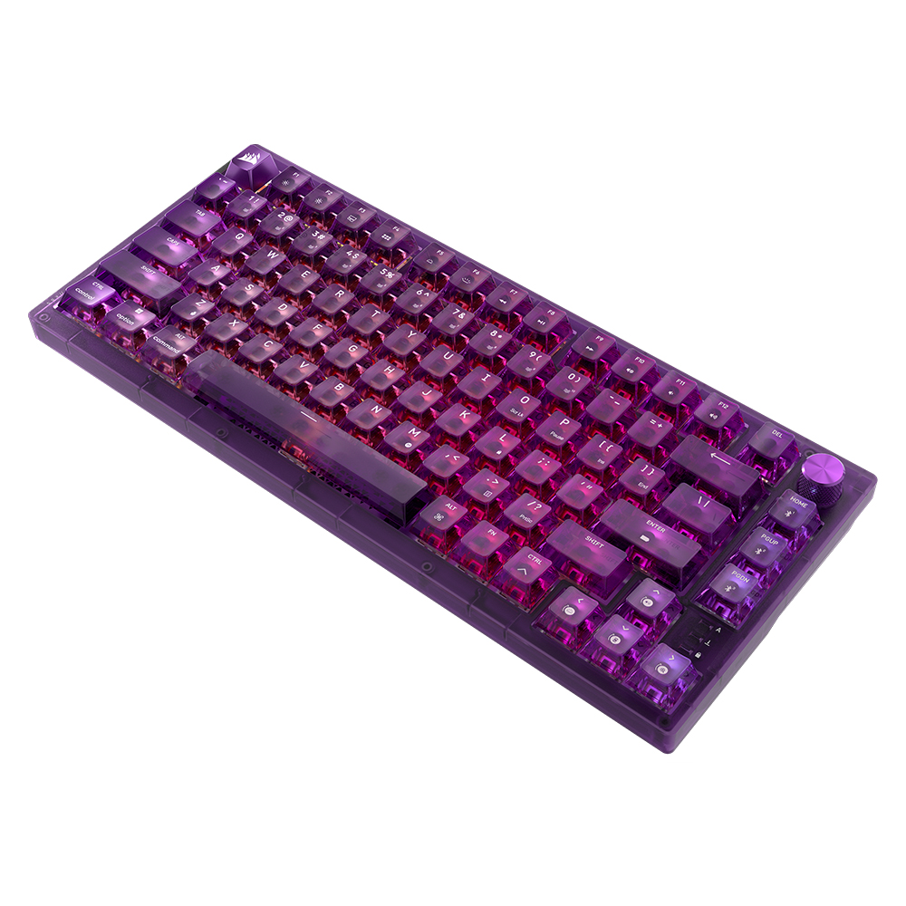 커세어 K65 RGB PLUS 무선 핫스왑 게이밍 기계식 키보드 퍼플 적축 - 상세 이미지 3
