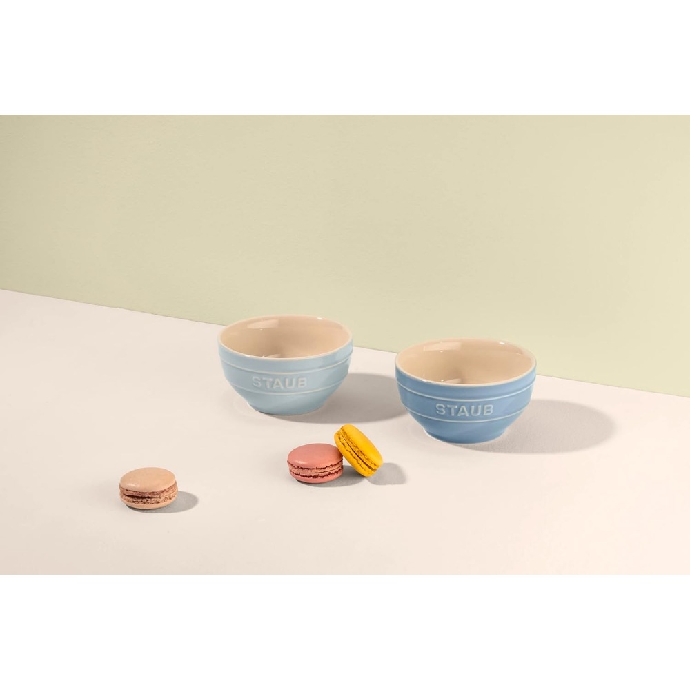 staub 스타우브 세라믹 그릇 12cm 2P 세트 마카롱 블루 - 상세 이미지 3