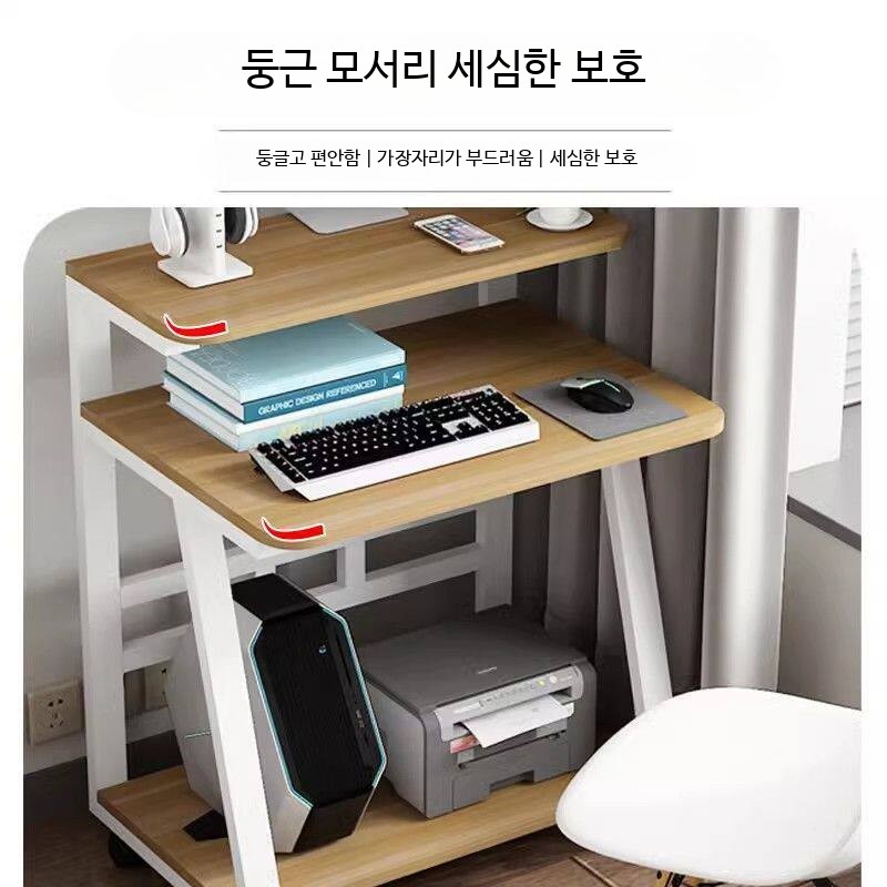 낮은기둥 원룸 컴퓨터책상 조립식 컴퓨터책상 - 상세 이미지 2