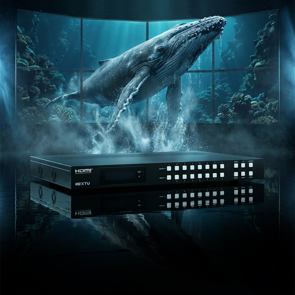 매트라 SMW1 8X8 HDMI2.0 비디오월 멀티뷰 지원 심리스 매트릭스 - 상품 이미지