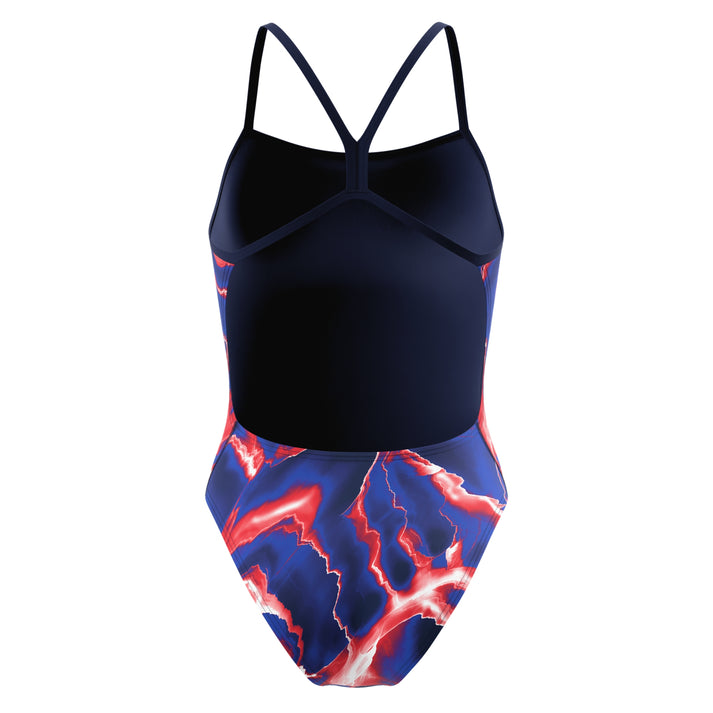 스피도 라이트닝 브이백 원피스 Navy/Red/White, 32 - 상세 이미지 2