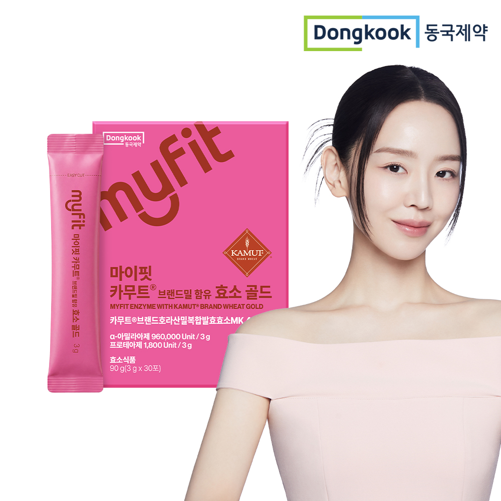 [1개월] 동국제약 마이핏 카무트 브랜드밀함유 효소 골드 곡물 발효 역가수치 30포, 1개 - 상품 이미지