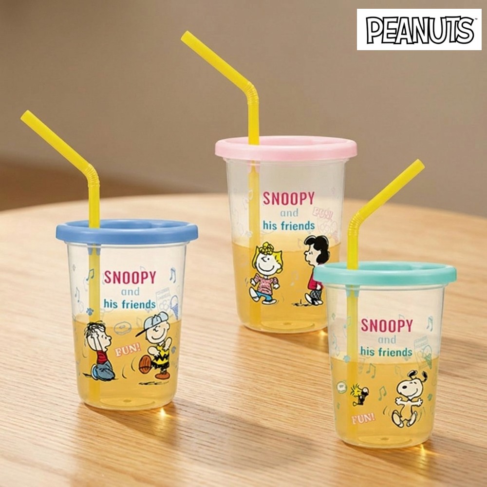 스누피 빨대컵 3P 세트 230ml 캐릭터 텀블러 굿즈 선물 - 상품 이미지