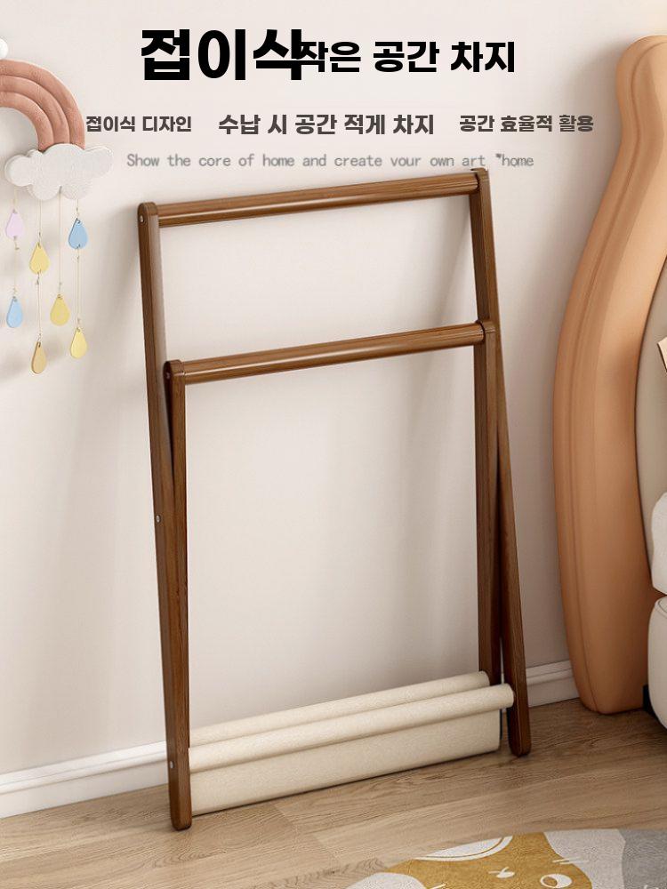 원목 스탠드 행거 침실 옷걸이 북유럽 옷수납 이동식 - 상세 이미지 3
