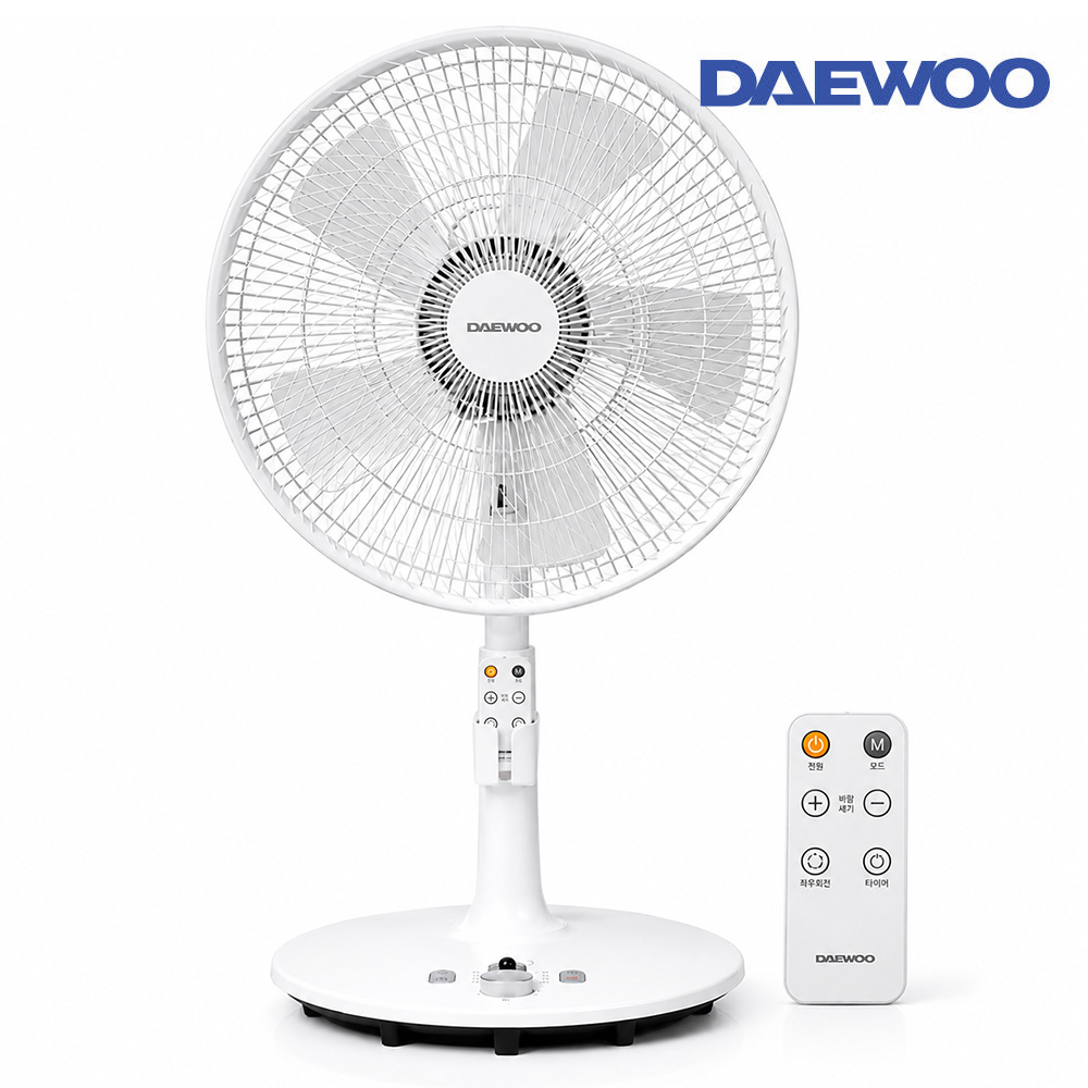 대우 BLDC 스탠드 선풍기 14인치 저소음 리모컨 수면용 침실 거실용 - 상품 이미지