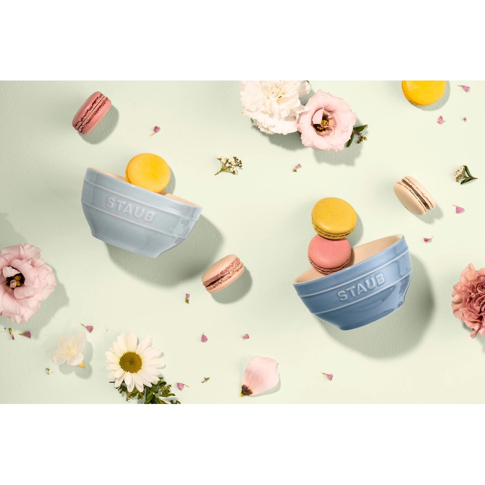 staub 스타우브 세라믹 그릇 12cm 2P 세트 마카롱 블루 - 상세 이미지 2