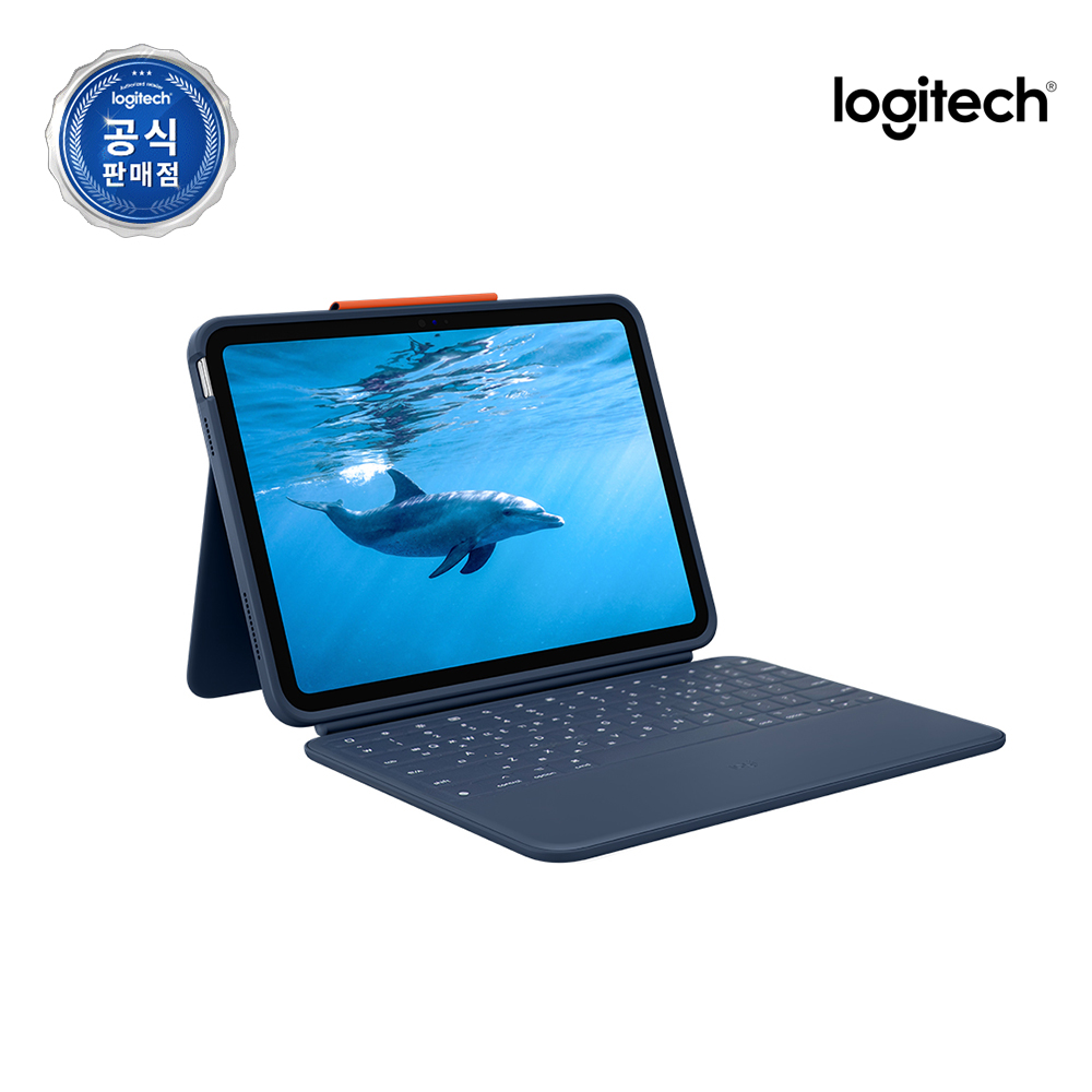 로지텍코리아 공식 RUGGED COMBO 4(CLASSIC BLUE) 콤보 4 iPAD 10세대 A16 - 상품 이미지