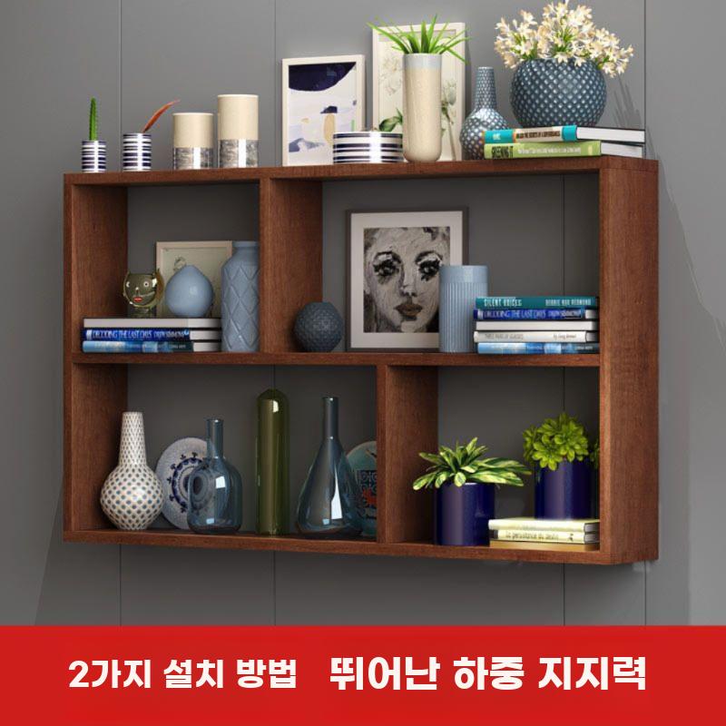 벽선반 진열대 벽걸이선반 벽책장 책꽂이 서재 다용도 - 상세 이미지 4