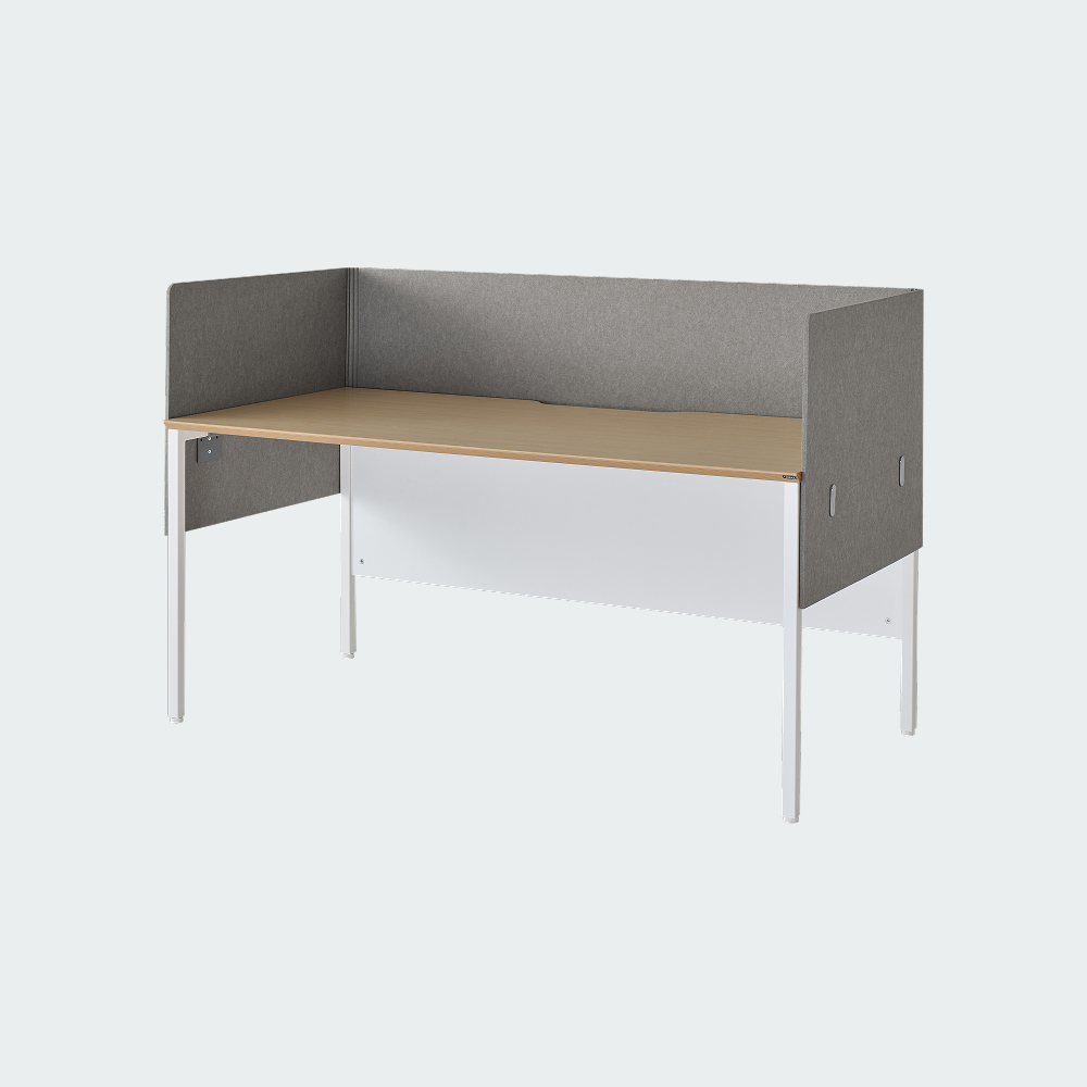 오피스테일 뮤보 책상 사무용 페트 PET 파티션 1000x600mm, 그레이 - 상품 이미지