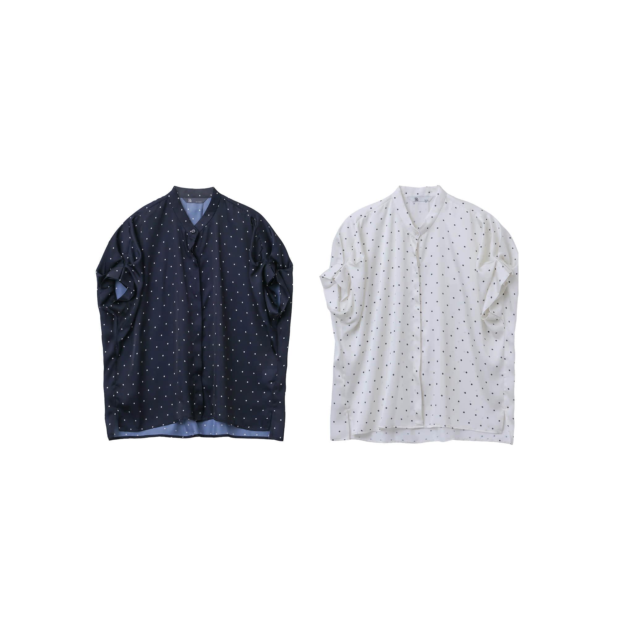 도트 노치넥 블라우스 - 상세 이미지 2