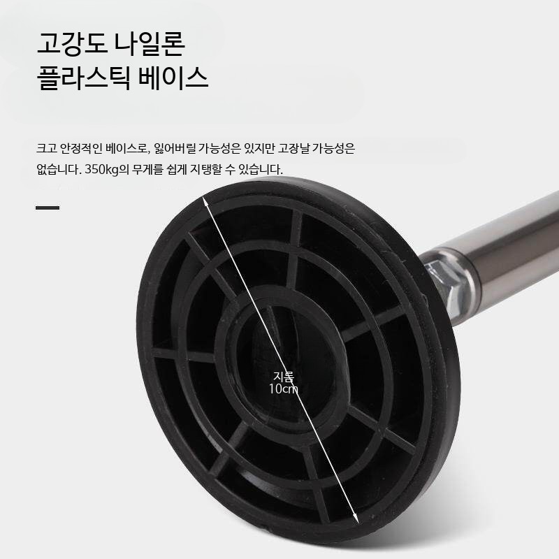 높이조절 바닥 기둥 브라켓 받침대 천장 지지대 하부 - 상세 이미지 4