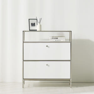 스칸디무드 클로베 슬림 틈새 미드센츄리 모듈 수납장 3단 750 선반형 솔직 후기 | 실제 배치 사진 포함 - 상품 이미지 1