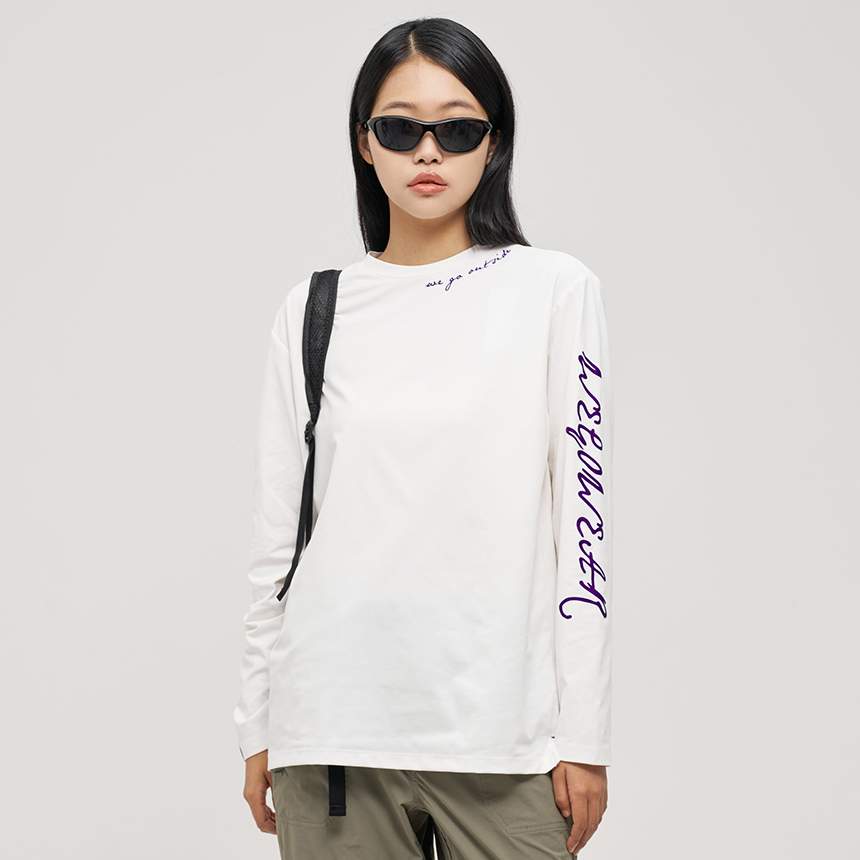 [위고웨어] 시그니처 레터링 티 Signature Lettering_Tee 등산긴팔 아웃도어티 이너웨어 사계절티셔츠 베이스레이어 기능성티 흡한속건 땀냄새제거 - 상품 이미지