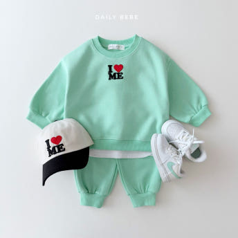 [바로배송] 데일리베베 알럽미상하세트 상하복 아기 키즈 주니어 여아 남대문아동복 - 상품 이미지