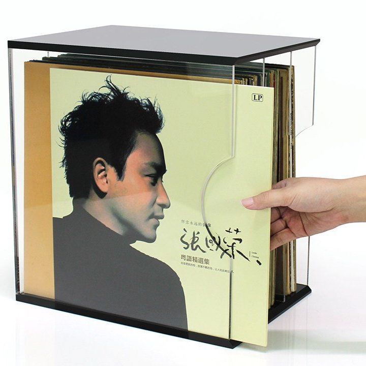 12인치 LP 레코드 수납함 보관함 앨범 정리함 CD - 상품 이미지
