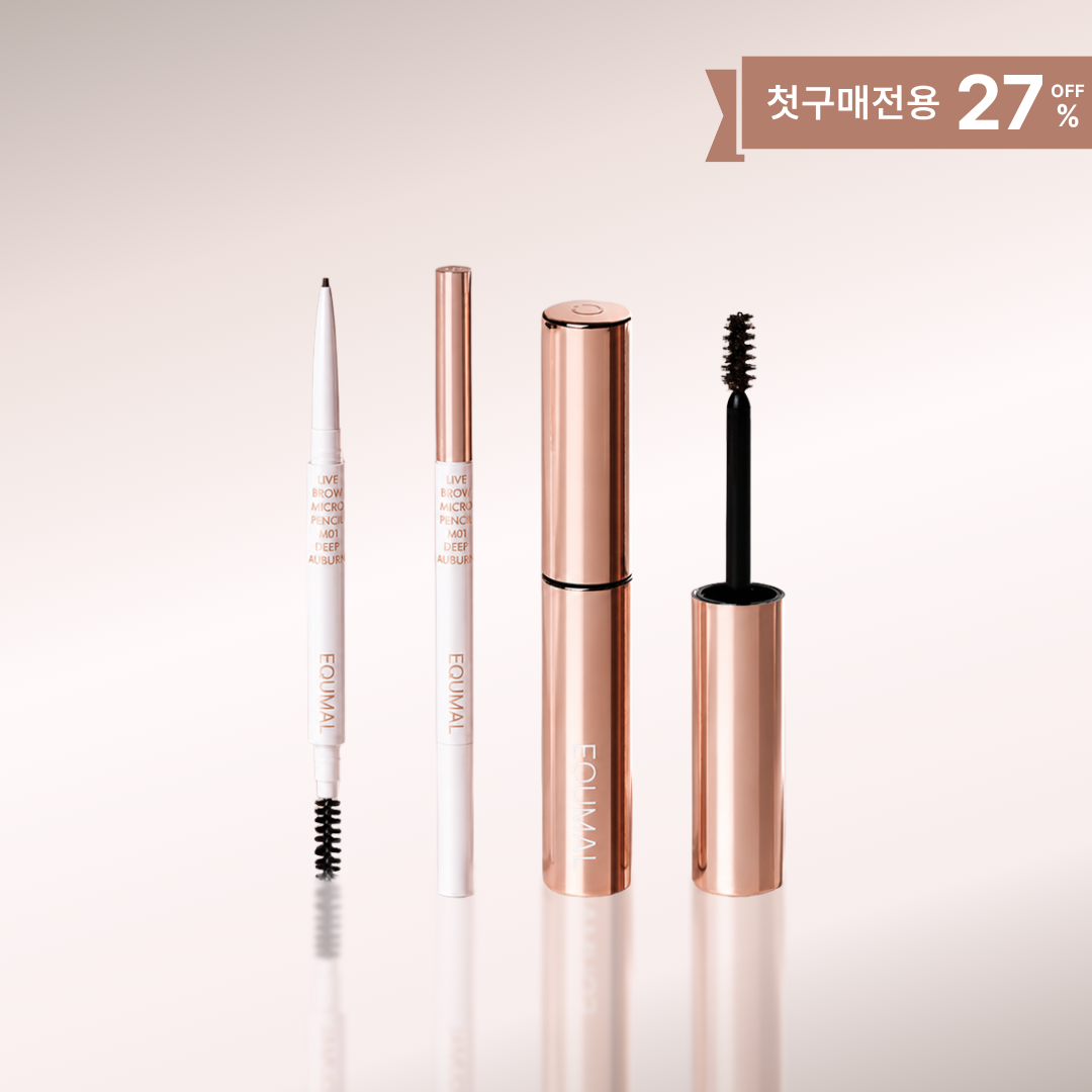 [첫 구매 전용] 라이브 브로우 마이크로 펜슬 1mm + 텍스처라이저 4.5g 2SET - 상품 이미지