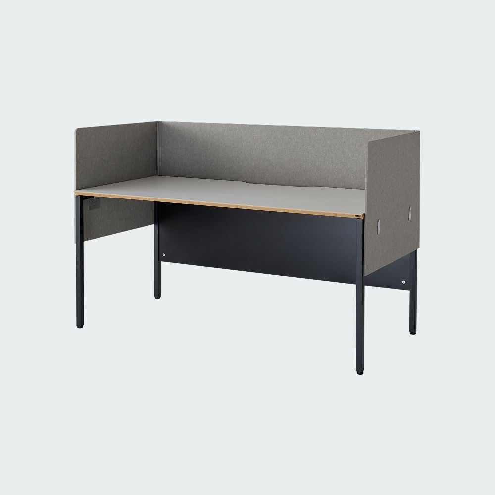 오피스테일 뮤보 책상 사무용 페트 PET 파티션 1600x600mm, 그레이 - 상품 이미지