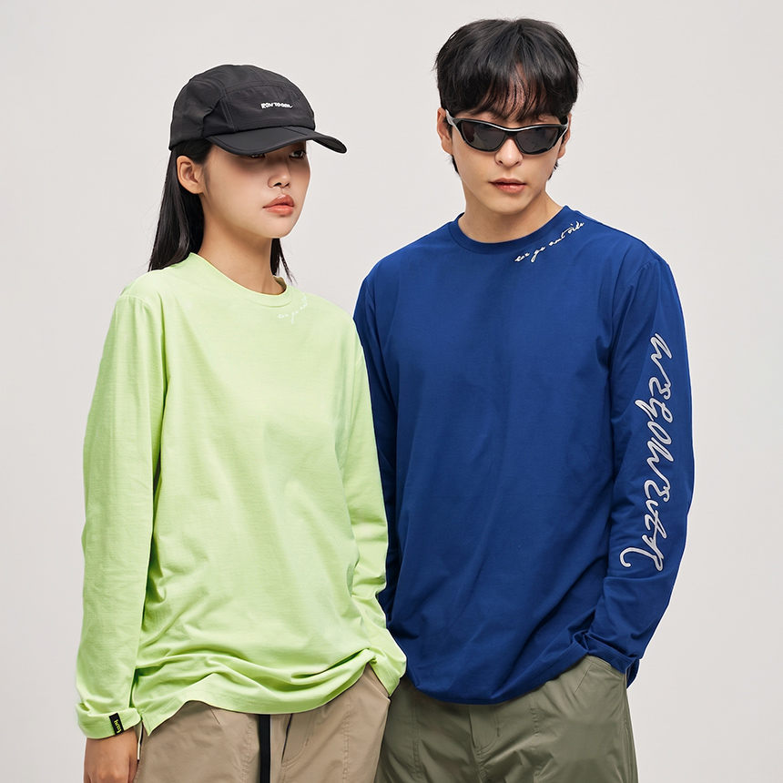 [위고웨어] 시그니처 레터링 티 Signature Lettering_Tee 등산긴팔 아웃도어티 이너웨어 사계절티셔츠 베이스레이어 기능성티 흡한속건 땀냄새제거 이미지 6