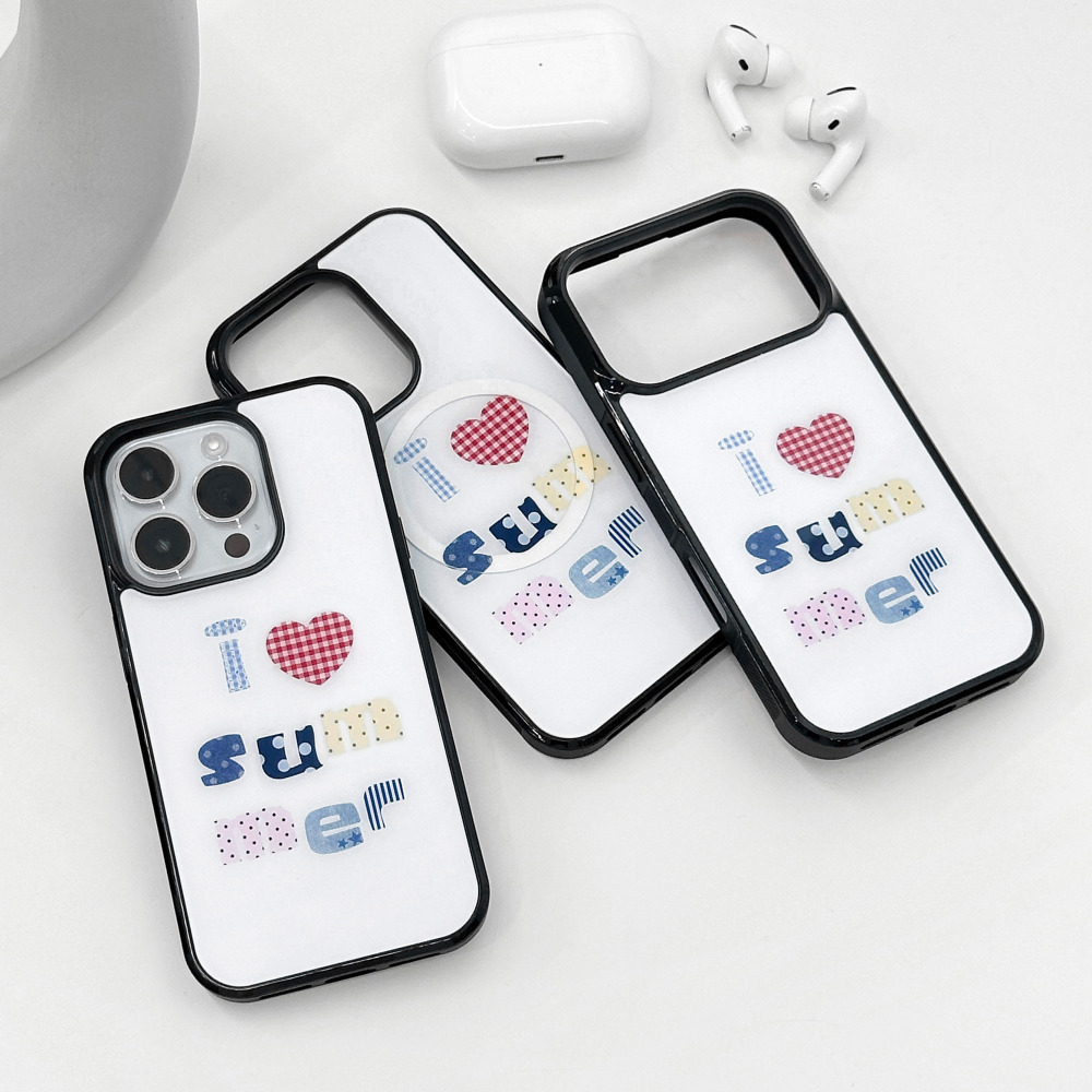 갤럭시 써머 레터링 케이스 S26 S25 S24 S23 엣지 울트라 플러스 범퍼 에폭시 - 상세 이미지 4