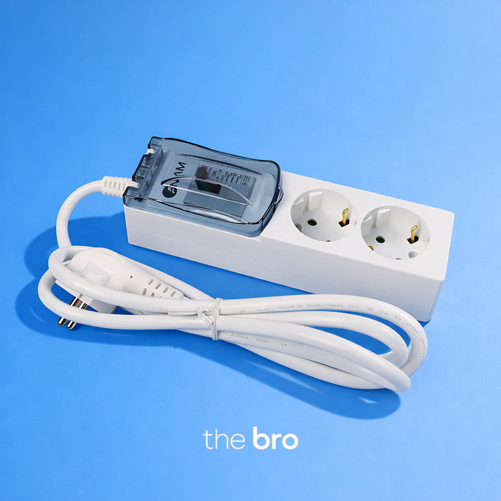 아남 4000W 고용량 멀티탭 국산 KS인증 과부하차단 2구 1.5m, 1개 - 상세 이미지 2