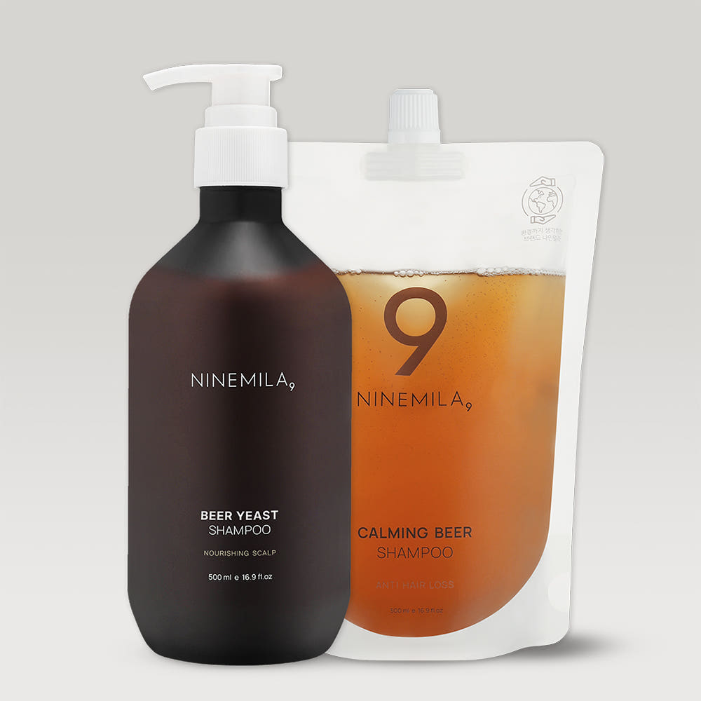 나인밀라 나인밀라 카밍비어 탈모샴푸 자몽향 500ml 2개