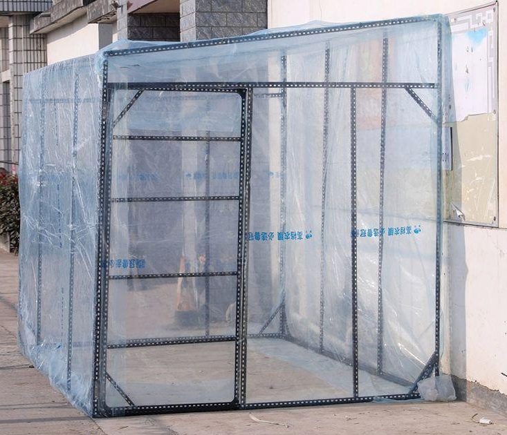 농막 비닐하우스 조립식 야외 온실 창고 파이프 앵글 프레임 비닐 - 상품 이미지