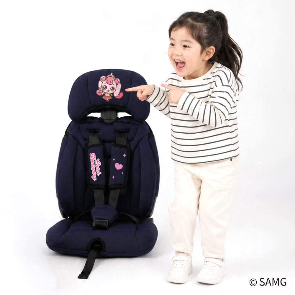 베이카 프리미엄 휴대용 주니어 카시트 토들러 ISOFIX 특허출원 캐치티니핑(네이비) - 상품 이미지